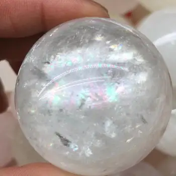 40 мм Натурален цвят ледена кодекса каменна кристална топка, кристална топка