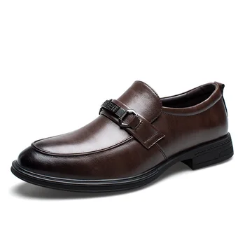 Бизнес обувки с плоска подметка, Мъжки Маркови Дизайнерски Вечерни Модела Кожени обувки, мъжки Лоферы, Британски Oxfords, мъжки обувки за Сватбени партита