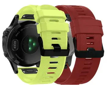 Цветни 22 мм Широчина Спорт На Открито Силикон каишка за Китката Каишка За Часа на Смяна на bracelte часовници на Garmin Fenix 5 каишка за Часовник нова