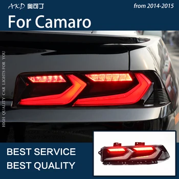 Автомобилни Фарове За Camaro 2014-2015 C8 led Задни Светлини Широчина Лампи Динамичен мигач Осветление на Заден ход И актуализиране на Спирачен възел