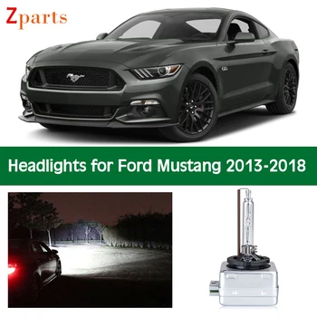 Автомобилни Крушки За Ford Mustang 2013 2014 2015 2016 2017 2018 Фарове Близкия и Далечния Светлина Canbus Фарове Аксесоари За Осветление