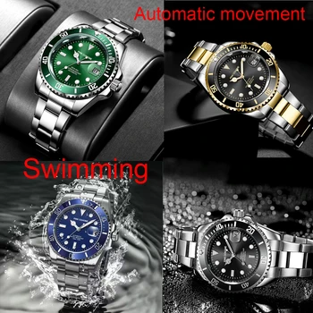 Automatic Watch Relogio Masculino De Luxo Automático Homens Mecânicos Montre Luxe Mecanique Homme automatique сс часовници изток