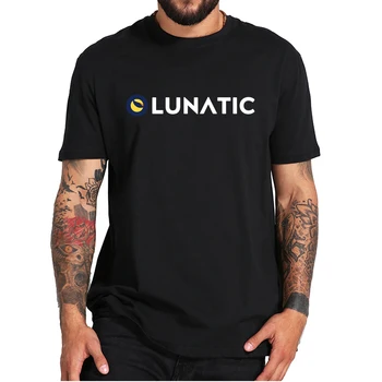Crypto Lunatic Лимитирана Серия Тениска Luna Bitcoin Cryptocurrency Trader Класически Мъжки Ризи Размерът на ЕС 100% Памучни Тениски
