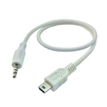 3,5 mm 3,5 mm Стерео Stecker auf Micro & MINI USB 5Pin Männlichen audio Adapter Konverter stecker Kabel 0,5 M 50cm für MP3 MP4 зво
