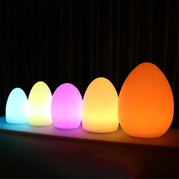 Led Лампа за Яйца, нощна светлина, Лампа За Настроението, Лампа С Дистанционно Управление, 16 Цвята RGB, Настолна Лампа, Акумулаторна батерия За Бар, KTV