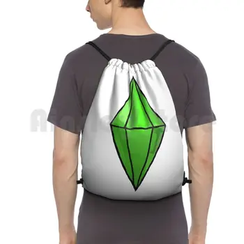Огромна раница с отвесом, чанта за съвсем малък, за конна езда, спортна чанта за катерене, Sims, The Sims, the Sims 2 И the Sims 3 Sims 4 Ea, игри с отвесом, PC