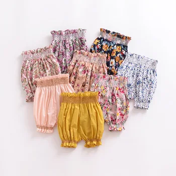 Панталони за момичета, Детски къси Панталони с Цветни Фенерчета, Детски Дълги Панталони от полипропилен 0-3 Години
