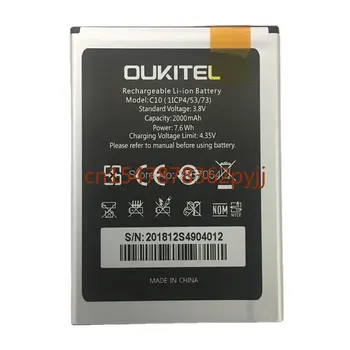 100% оригинална батерия за OUKITEL C10 батерия 2000 ма висок капацитет за Дълго време на изчакване за батерията на телефона OUKITEL