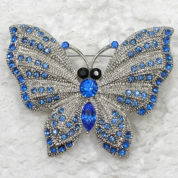 Пеперуда-Брошка Синьо Планински Кристал, Карфици, брошки C798 B