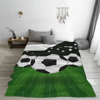 Одеало спортове топки одеяла хвърлят кърпа футбол футбол за домашно покрива на колата Ултра-меко