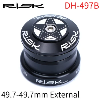 Комплект Купички за Планински велосипед RISK DH Speed Drop 44-49,7/49,7 мм Конус с 1,5 Конусовидна Права Тръба вилката Peilin