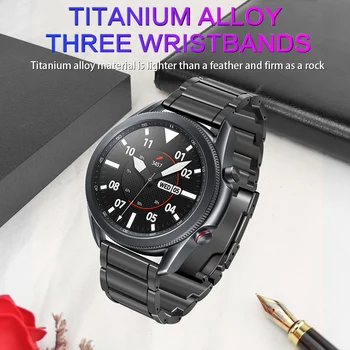 AKGLEADER Титан Каишка За Samsung Galaxy Watch 3 45 мм и Каишка За Часовник GalaxyWatch 46 мм/Gear S3 Каишка За Часовник гривна Гривна