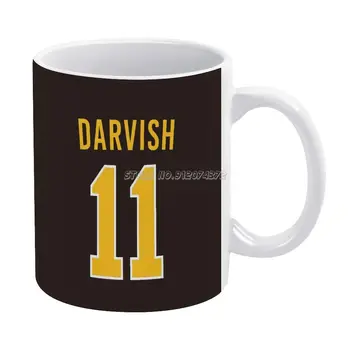 Ю Darvish Чаши За Кафе Керамична Чаша За Чай Чаша За Мляко Нагревател Персонализиран Подарък На Приятели За Рождения Ден На Стефан Darvish Darvish Padres Спорт Спорт