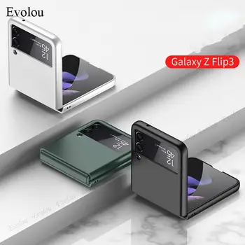 Ултра-Боядисани Калъф за мобилен телефон Samsung Z Flip 3 5G Capa с пълна защита, Противоударная делото За Samsung Galaxy Z Flip 3