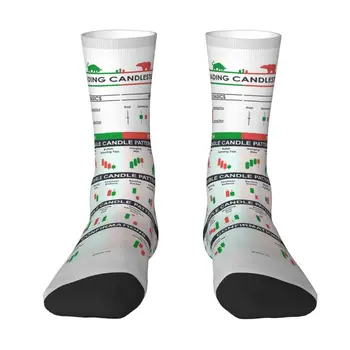 Търговски модел Свещи Чорапи за дрехи Мъжки Дамски Топли Модерен Търговски диаграми Чорапи за екипажа
