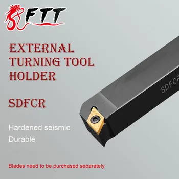 SDFCR1212H11 SDFCR1616H11 SDFCR2020K11 Външен Струг Инструмент Притежателя Токарно-Скучни Машина Нож Аксесоари За Твердосплавной Поставяне DCMT