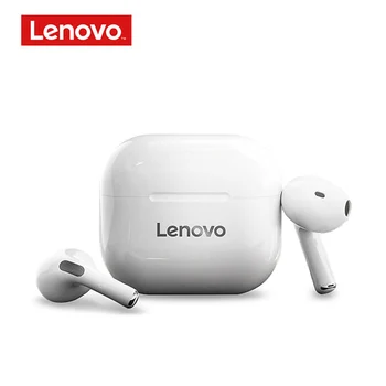 НОВИ Оригинални Безжични Слушалки Lenovo LP40 TWS Bluetooth 5,0 С Двойно Стерео Шумопотискане Бас Докосване В Режим на дълги периоди на изчакване