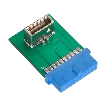 Штекерный адаптер Zihan Header Key-B Type-E, за да се свържете към конектора USB 3.0 20Pin на предния панел USB 3.1