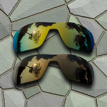 Жълти-Златни и Бронзови, Медни Слънчеви Очила с Поляризирани Сменяеми Лещи за Oakley Offshoot